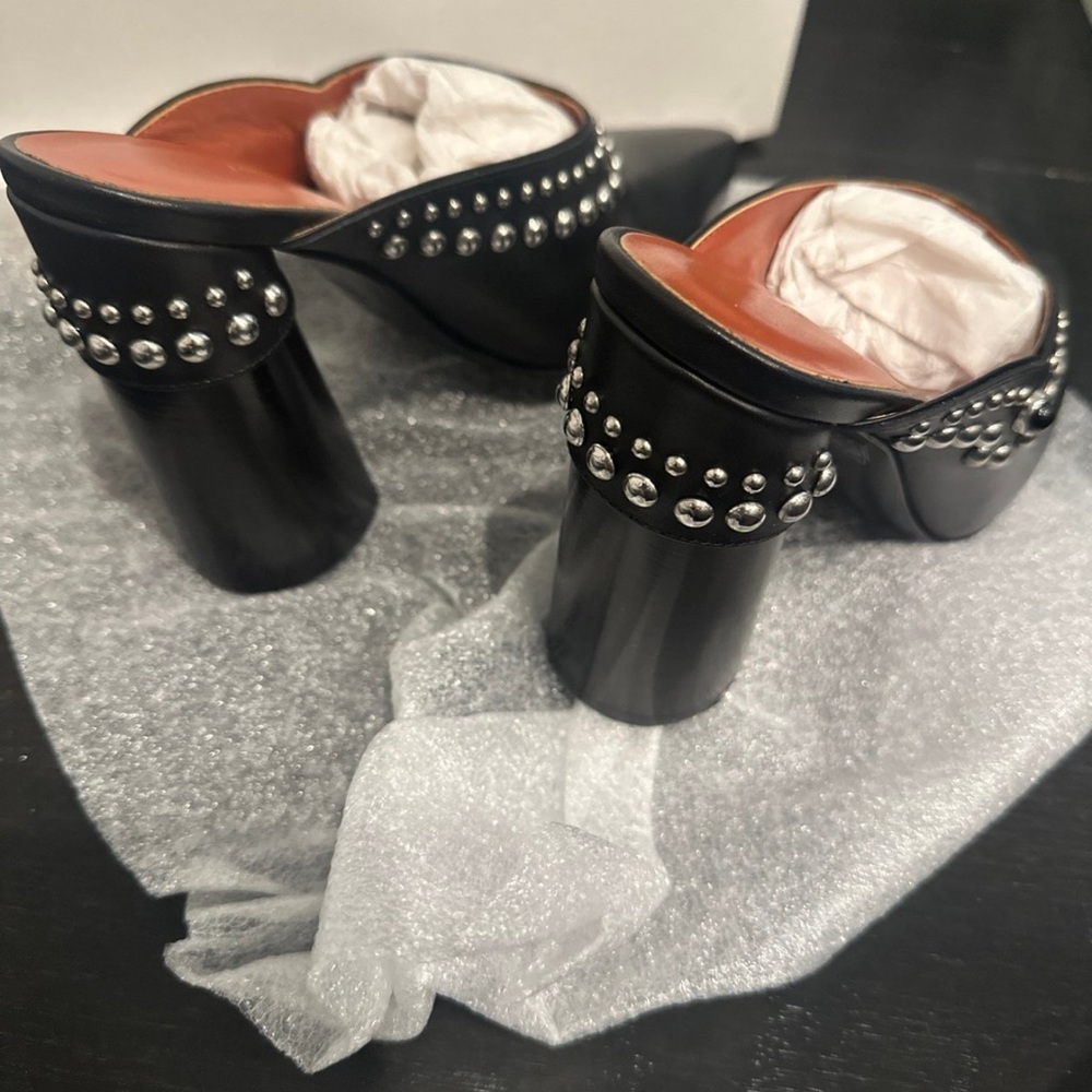 3.1 Phillip Lim Patsy Black Studded Mules - Picture 6 of 7